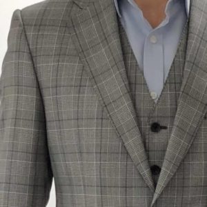Bespoke Grey Check 3 Piece Suit