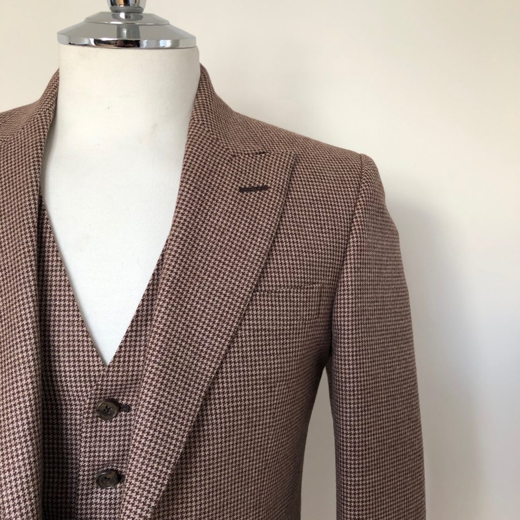 Brown Puppytooth Suit