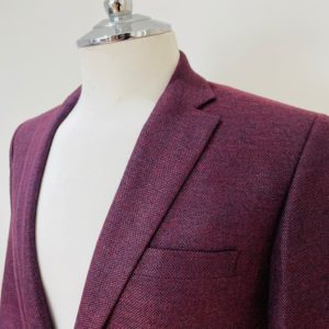 Maroon Basketweave Jacket